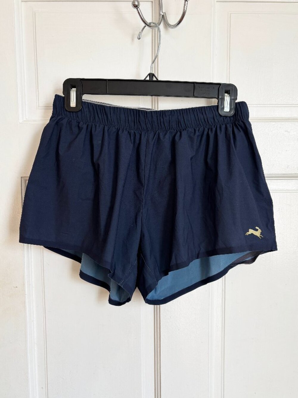 Tracksmith Women's Strata Shorts NY Navy Blue Running Short Medium Small S M